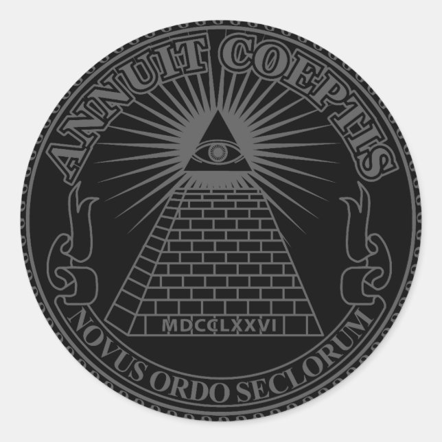 Adesivo Redondo Eye of Providence 2 (Frente)