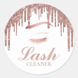 Adesivo Redondo Eyelash Extensions Lash Cleaner Rosa Unidades Dour