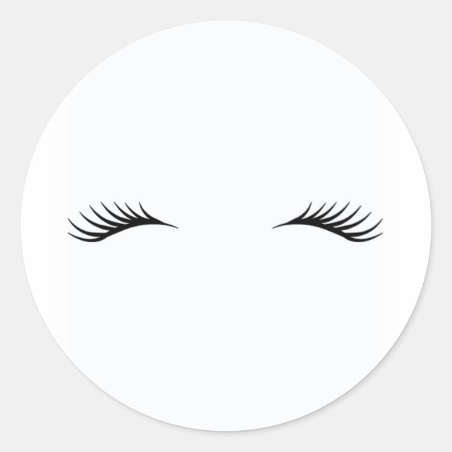 Adesivo Redondo Eyelashes (Frente)