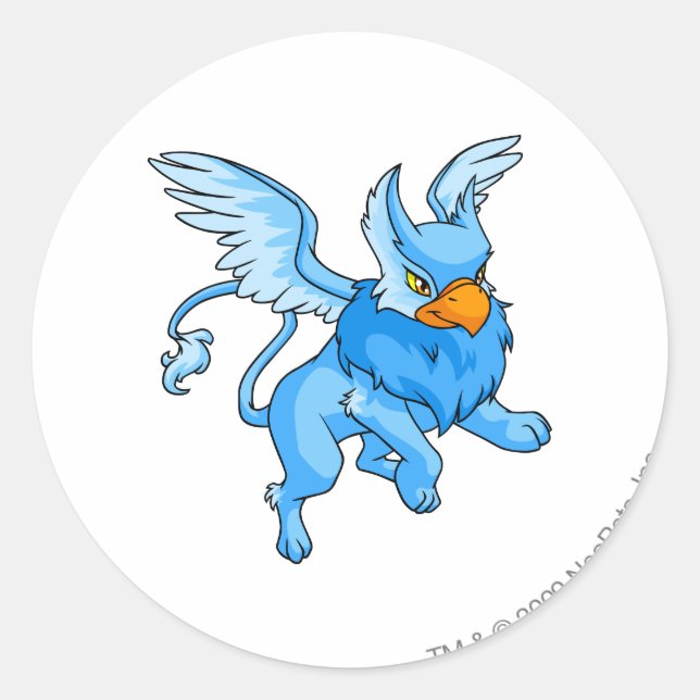 Adesivo Redondo Eyrie Blue (Frente)