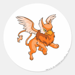 Adesivo Redondo Eyrie Orange