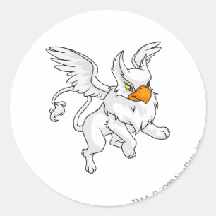 Adesivo Redondo Eyrie White