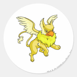 Adesivo Redondo Eyrie Yellow