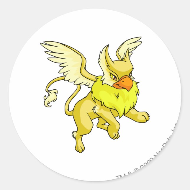 Adesivo Redondo Eyrie Yellow (Frente)