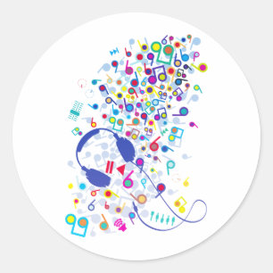 Adesivo Redondo EZ_Listening