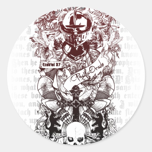 Adesivo Redondo Ezekiel 37 (Frente)