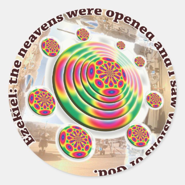 Adesivo Redondo Ezekiel's Wheel Sticker (Frente)