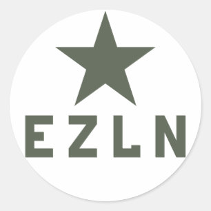 Adesivo Redondo EZLN Zapatista Sticker
