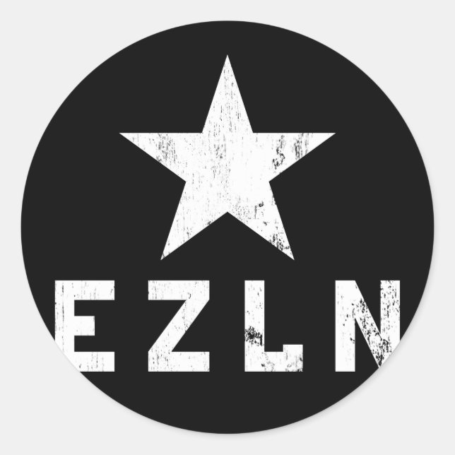 Adesivo Redondo EZLN Zapatista Sticker (Frente)