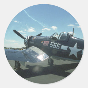 Adesivo Redondo F4U-1 Corsair Sticker