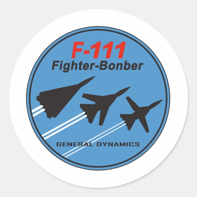 Adesivo Redondo F-111 Patch (Frente)