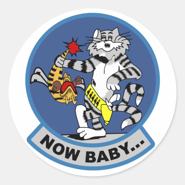 Adesivo Redondo F-14 Tomcat (Frente)