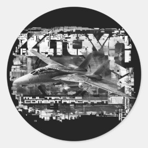 Adesivo Redondo F-14 Vinheta redonda clássica Tomcat