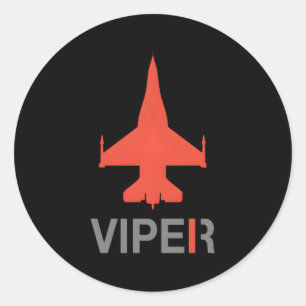 Adesivo Redondo F-16 Viper