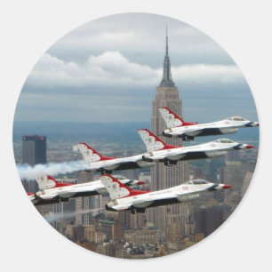 Adesivo Redondo F-16's Nova York
