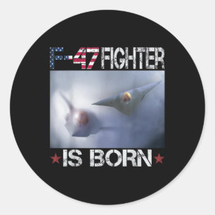 Adesivo Redondo F 47 Fighter Jet F47 Gen Fighter F-47 Us Air F