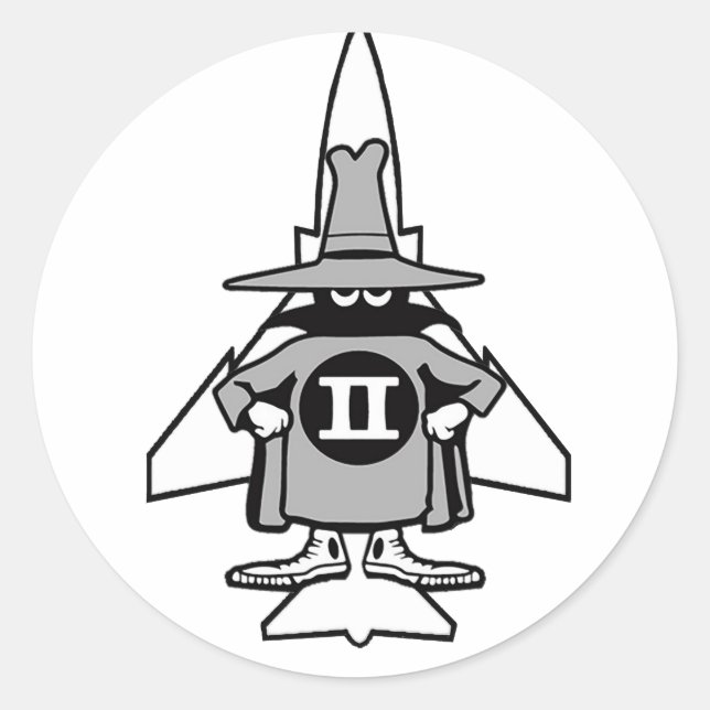 Adesivo Redondo F-4 Spook Fantasma (Frente)