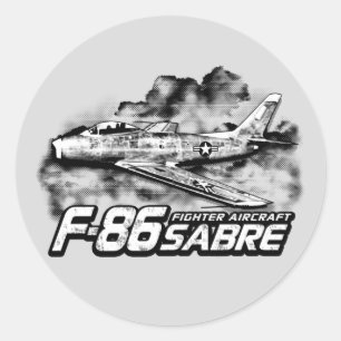 Adesivo Redondo F-86 Saber