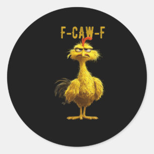 Adesivo Redondo F-Caw-F Frango Essencial Legal Único