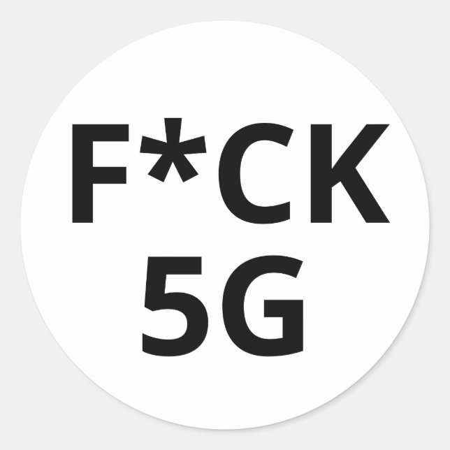 ADESIVO REDONDO F*CK 5G (Frente)