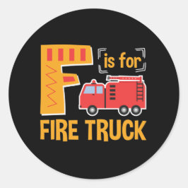 Adesivo Redondo F é para o combate a incêndios de aviões-piloto