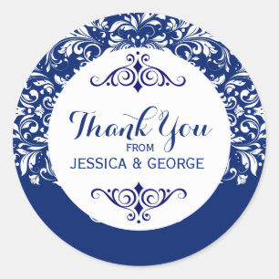 Adesivo Redondo F;Fundo Azul Azul Azul Azul Branco Oral