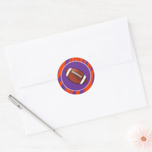Adesivo Redondo Fã de Clemson Personalizável