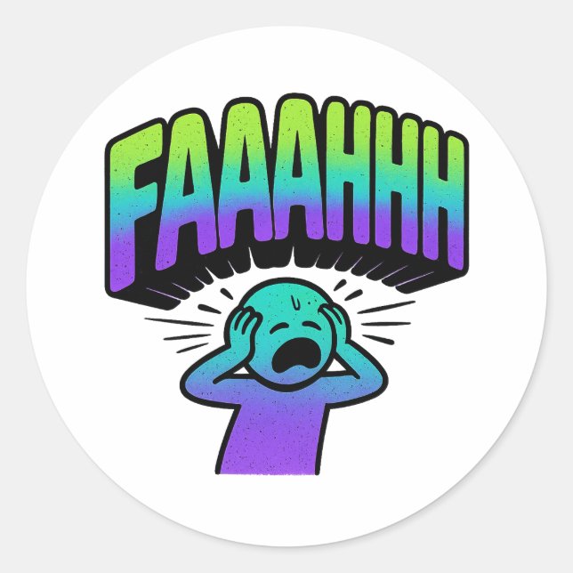 ADESIVO REDONDO FAAAAHHH  (Frente)