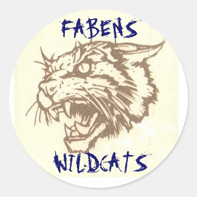 ADESIVO REDONDO FABENS WILDCATS STICKER (Frente)