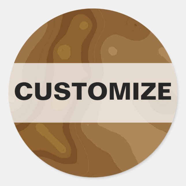 Adesivo Redondo Fábrica de Chocolate (Frente)