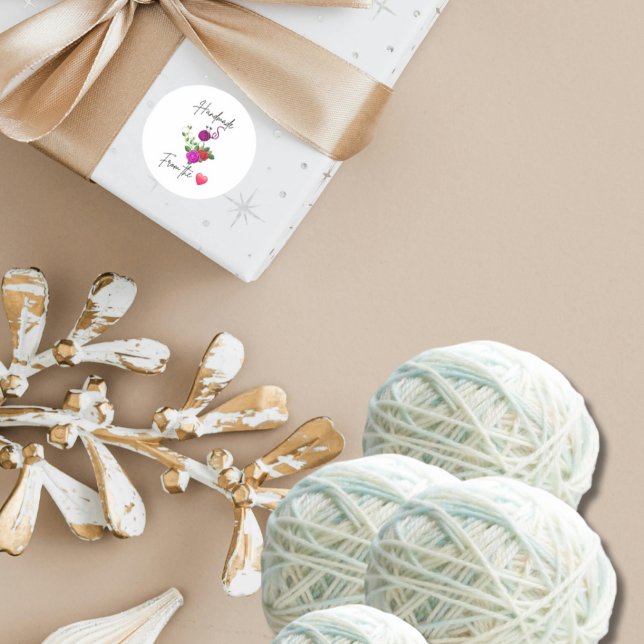 Adesivo Redondo Fabricado À Mão A Partir Do Autocolante (Criador carregado)