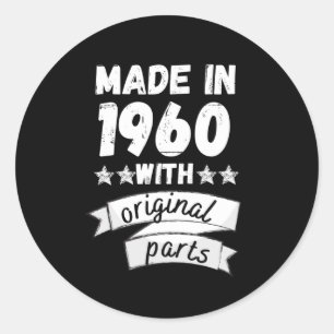 Adesivo Redondo fabricado em 1960 com peças originais,