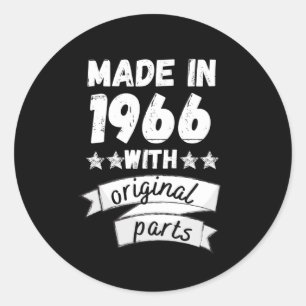 Adesivo Redondo fabricado em 1966 com peças originais,