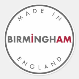 Adesivo Redondo Fabricado em Birmingham Stickers