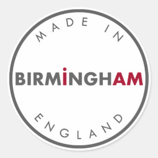Adesivo Redondo Fabricado em Birmingham Stickers