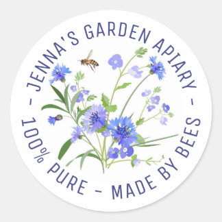 Adesivo Redondo Fabricado Por Abelhas Selvagens
