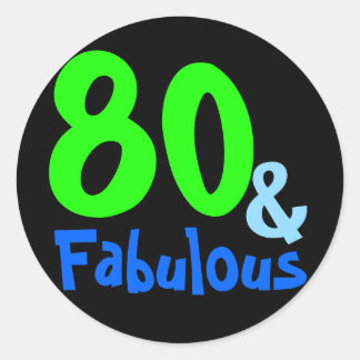 Adesivo Redondo Fabuloso aniversário tropical