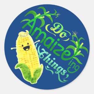 Adesivo Redondo Faça coisas incríveis - Castigo Jardim Clássico