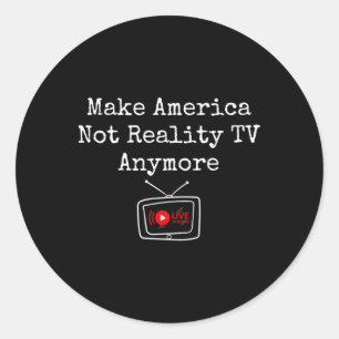 Adesivo Redondo Faça com que a América não consiga mais salvar a d