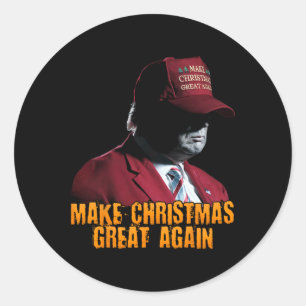 Adesivo Redondo Faça o Excelente de Natal de novo Xmas Engraçado T