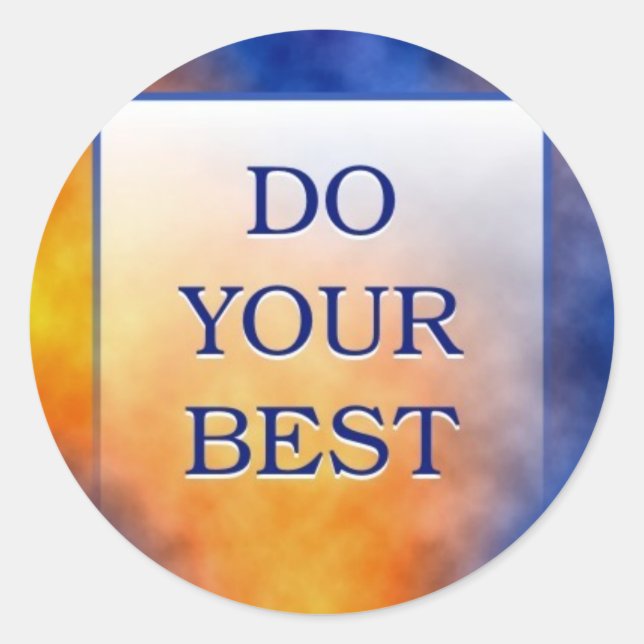 ADESIVO REDONDO FAÇA O SEU MELHOR (Frente)