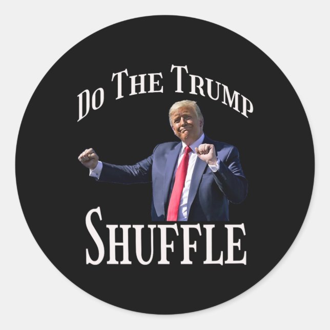 Adesivo Redondo Faça O Tremor Envergonhar O Humor Político? (Frente)