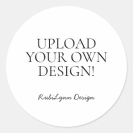 Adesivo Redondo Faça o upload do seu próprio design, impressão de 