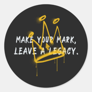 Adesivo Redondo Faça seu Grafite de Marca Cortar