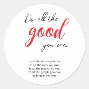 Adesivo Redondo Faça tudo o que puder para Vintage Motivational Co