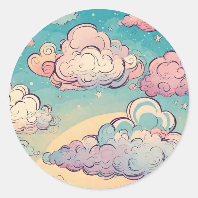 Adesivo Redondo Faça uma Festa de aniversário de desejo (Frente)