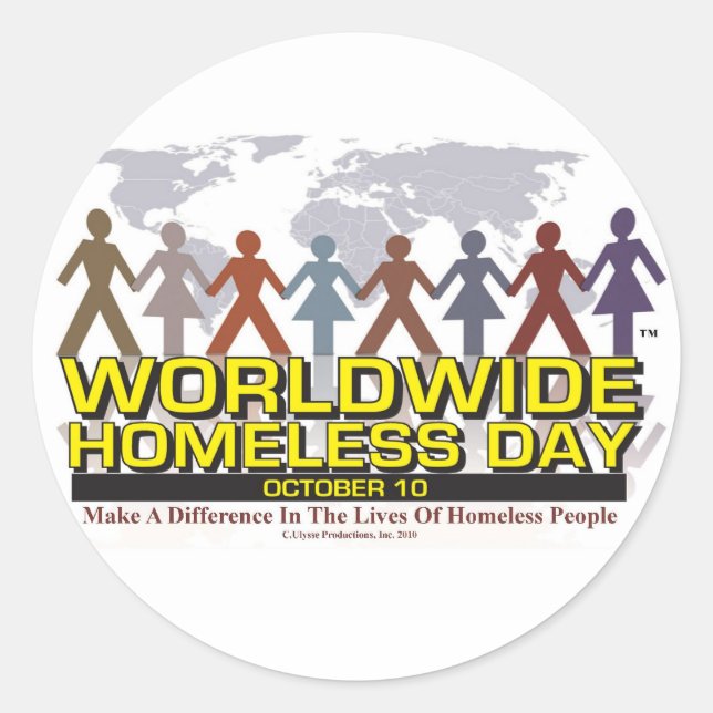 Adesivo Redondo Faça Uma Vinheta De Diferença Por "EleOne" (Frente)