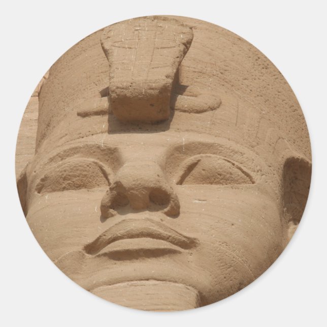 Adesivo Redondo face abu simbel (Frente)
