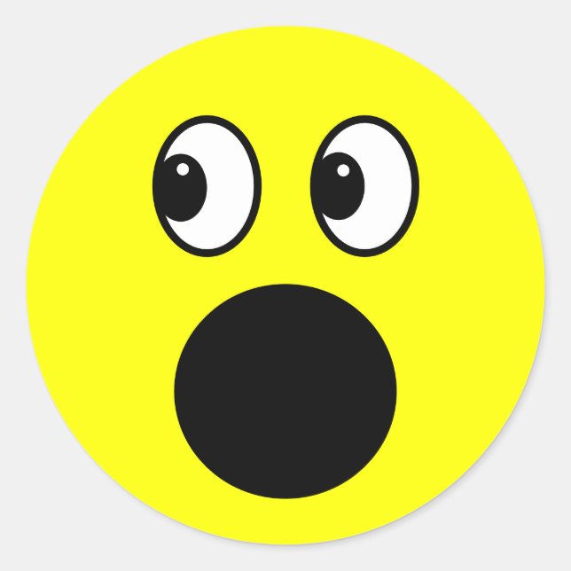 Adesivo Redondo Face Amarela (Frente)