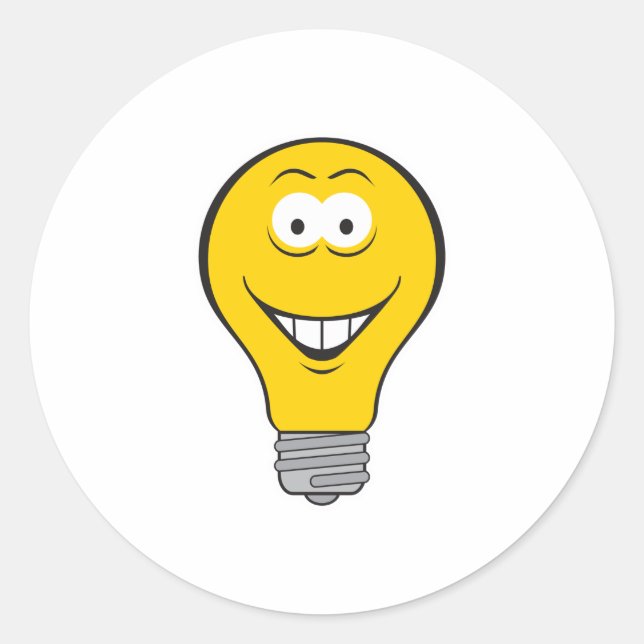 Adesivo Redondo Face da lâmpada (Frente)